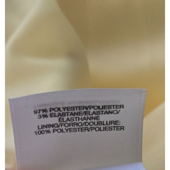 Black Label By Evan-Picone yellow Open Blazer size 12 - Picture 6 of 6